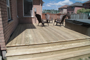 The Anderson's deck Barrie