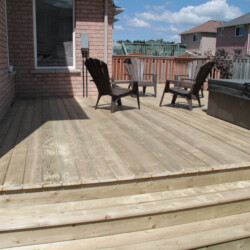 The Anderson's deck Barrie
